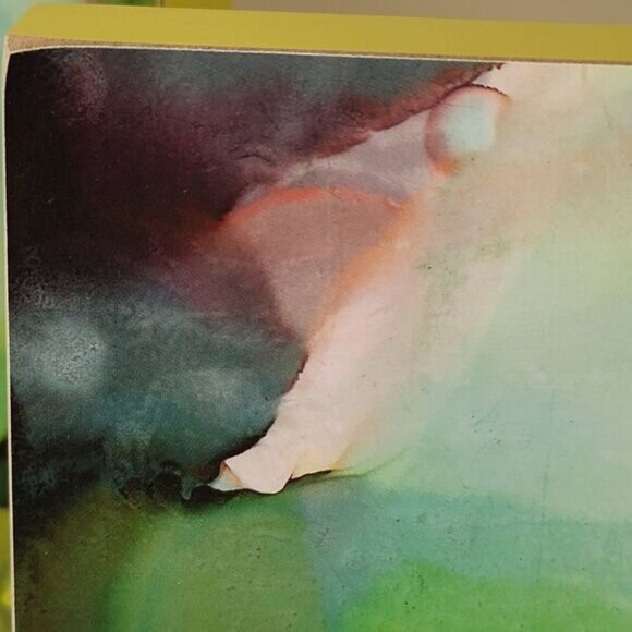 Art Box Signs Primitives By Kathy Set Of 2 Green Abstract Box Signs #0376 - Picture 4 of 8